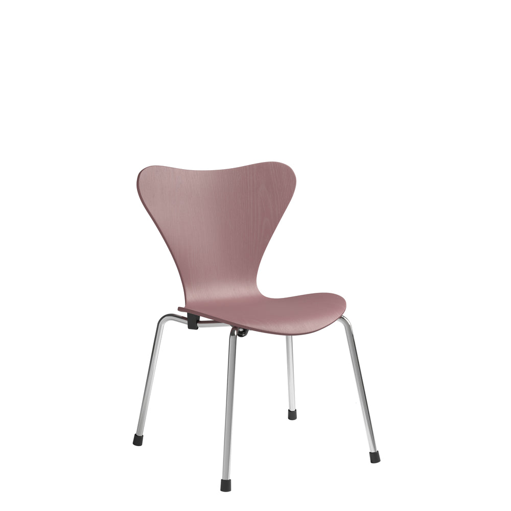 [product_category]-Fritz Hansen 3177 Children's Series 7 Chair, Colored Veneer Ash/Wild Rose-Fritz Hansen-5702370002084-840228-FRI-1
