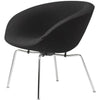  AJ Pot Lounge Stol Chromated Frame Fabric ChristianShavn Gray