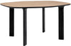 Fritz Hansen Analog tabel 130 cm, valnødfiner / sort lakerede ben