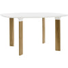 Fritz Hansen Analog tabel 130 cm, hvid laminat / eg træ