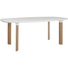 Fritz Hansen Analog tabel 185 cm, hvidt laminat / eg træ