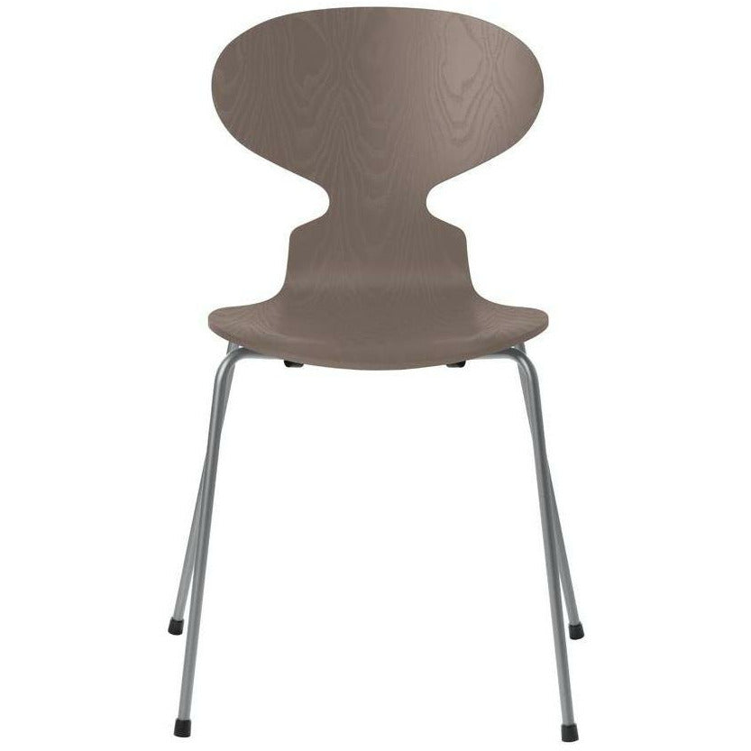 [product_category]-Fritz Hansen Ant Chair Colored Ash Deep Clay Bowl, Silver Grey Base-Fritz Hansen-3101-FARVET-DEEP-SILVER-FRI-1