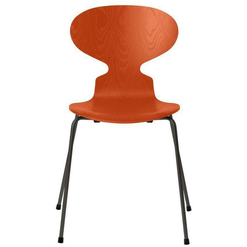 [product_category]-Fritz Hansen Ant Chair Colored Ash Paradise Orange Bowl, Warm Graphite Base-Fritz Hansen-3101-FARVET-PARADISE-WARM-FRI-1