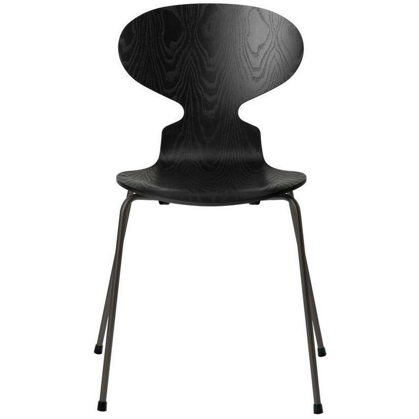 [product_category]-Fritz Hansen Ant Chair Dyed Ash Black Shell, Warm Graphite Base-Fritz Hansen-3101-FARVET-SORT-WARM-FRI-1