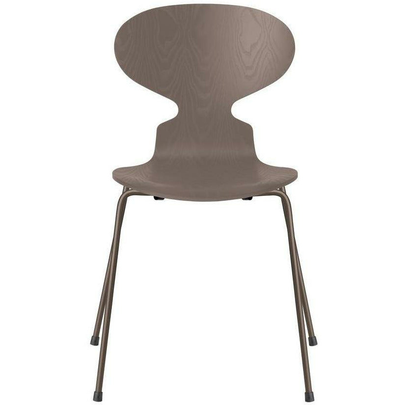 [product_category]-Fritz Hansen Ant Chair Dyed Ash Deep Clay Bowl, Brown Bronze Base-Fritz Hansen-3101-FARVET-DEEP-BROWN-FRI-1