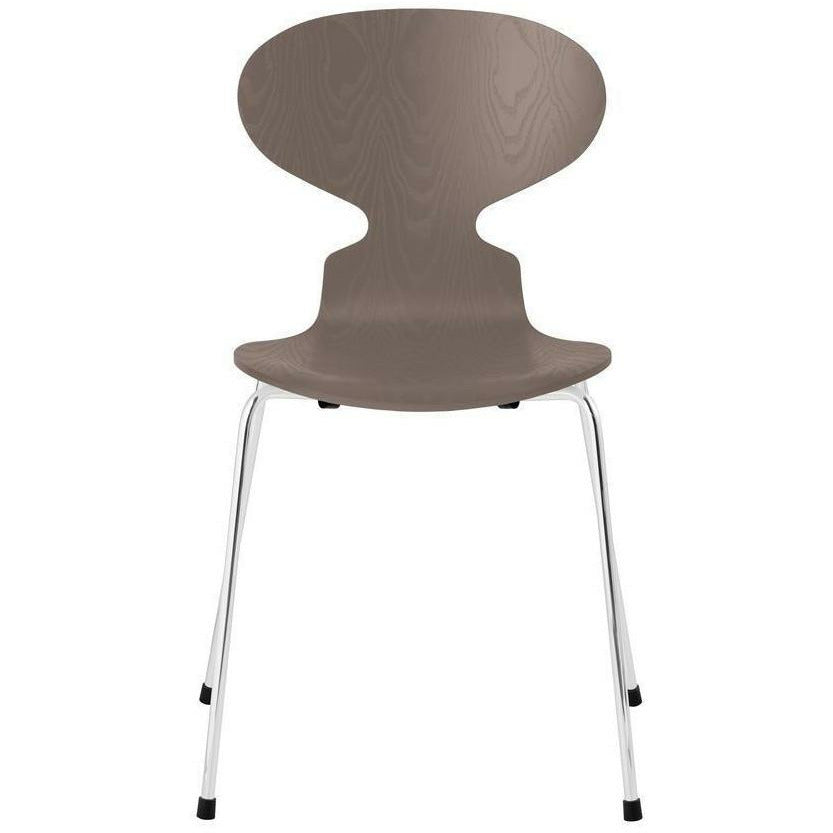 [product_category]-Fritz Hansen Ant Chair Dyed Ash Deep Clay Bowl, Chromed Steel Base-Fritz Hansen-3101-FARVET-DEEP-FORKROMET-FRI-1