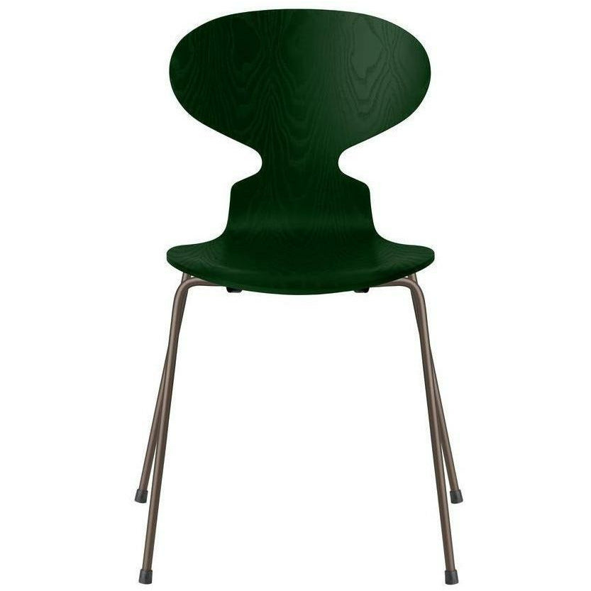 [product_category]-Fritz Hansen Ant Chair Dyed Ash Evergreen Bowl, Brown Bronze Base-Fritz Hansen-3101-FARVET-EVERGREEN-BROWN-FRI-1