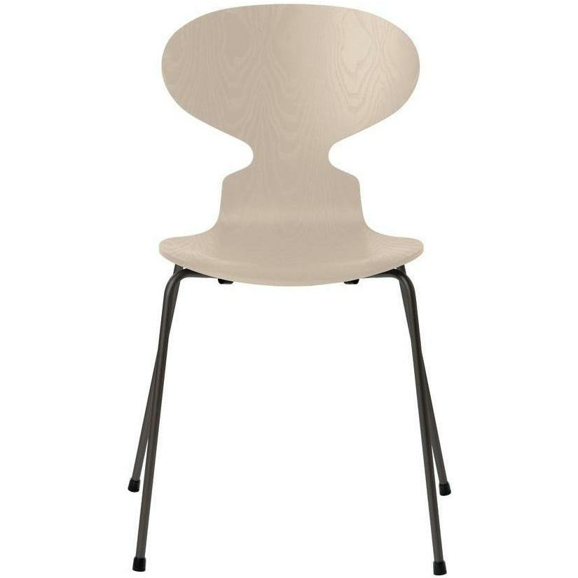 [product_category]-Fritz Hansen Ant Chair Dyed Ash Light Beige Bowl, Warm Graphite Base-Fritz Hansen-3101-FARVET-LIGHT-WARM-FRI-1