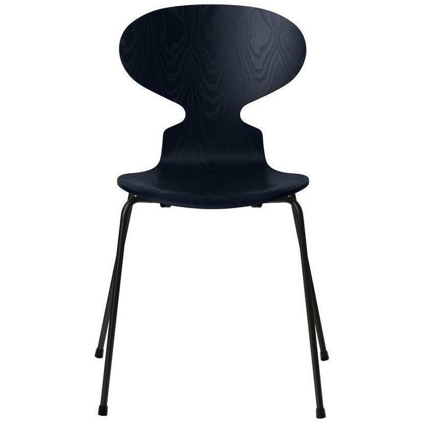 [product_category]-Fritz Hansen Ant Chair Dyed Ash Midnight Blue Bowl, Black Base-Fritz Hansen-3101-FARVET-MIDNIGHT-SORT-FRI-1