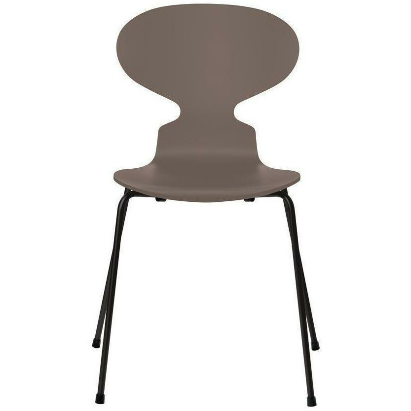 [product_category]-Fritz Hansen Ant Chair Lacquered Deep Clay Bowl, Black Base-Fritz Hansen-3101-LAKERET-DEEP-SORT-FRI-1