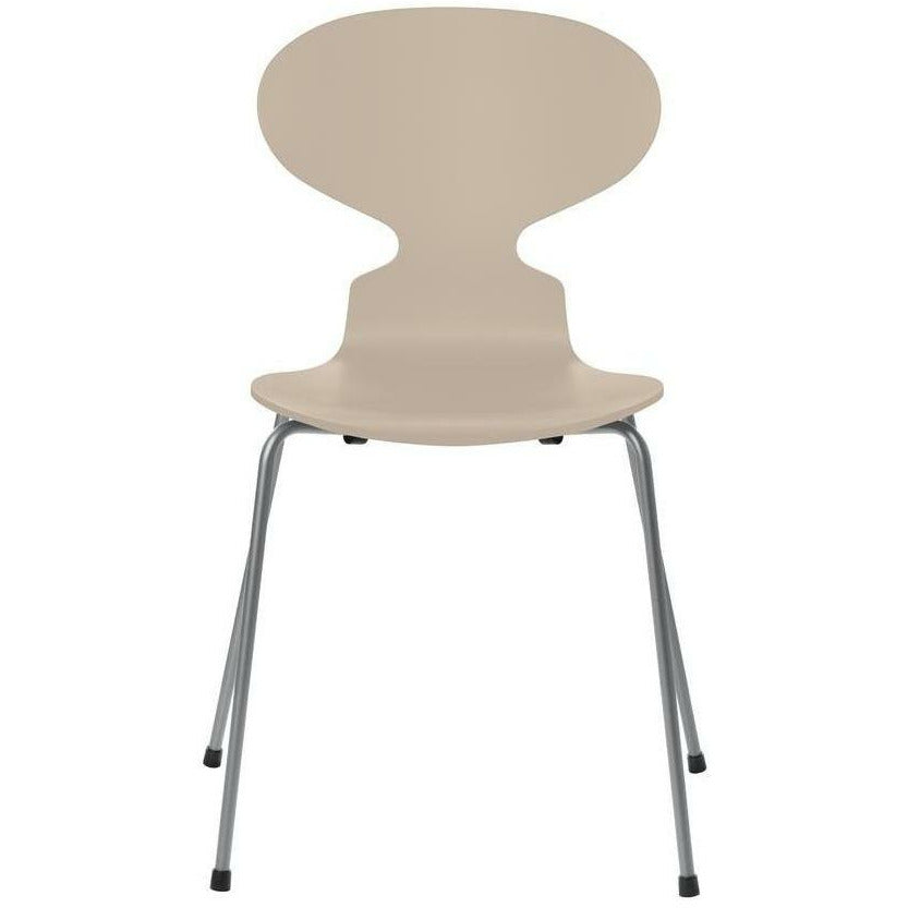 [product_category]-Fritz Hansen Ant Chair Lacquered Light Beige Bowl, Silver Grey Base-Fritz Hansen-3101-LAKERET-LIGHT-SILVER-FRI-1