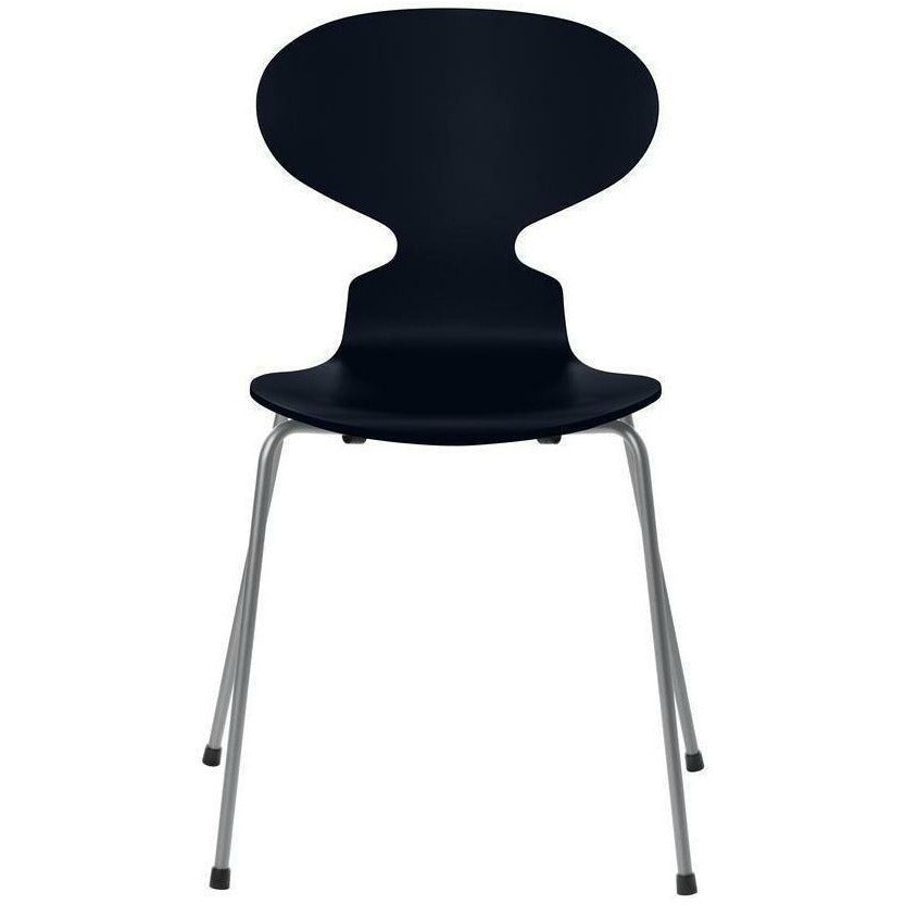 [product_category]-Fritz Hansen Ant Chair Lacquered Midnight Blue Shell, Silver Grey Base-Fritz Hansen-3101-LAKERET-MIDNIGHT-SILVER-FRI-1