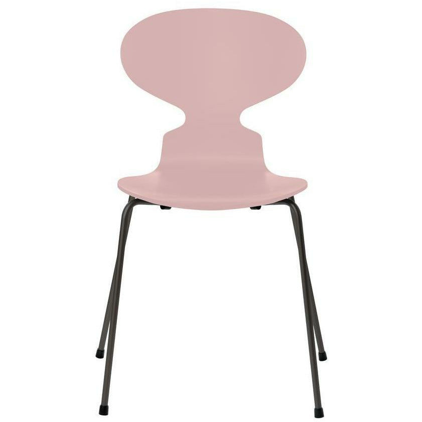 [product_category]-Fritz Hansen Ant Chair Lacquered Pale Rose Bowl, Warm Graphite Base-Fritz Hansen-3101-LAKERET-PALE-WARM-FRI-1
