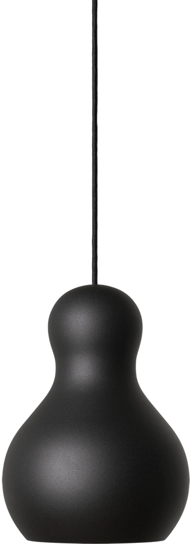 [product_category]-Fritz Hansen Calabash Suspension Lamp ø16 Cm, Black Meteor-Fritz Hansen-P1-pendant-black16-FRI-1