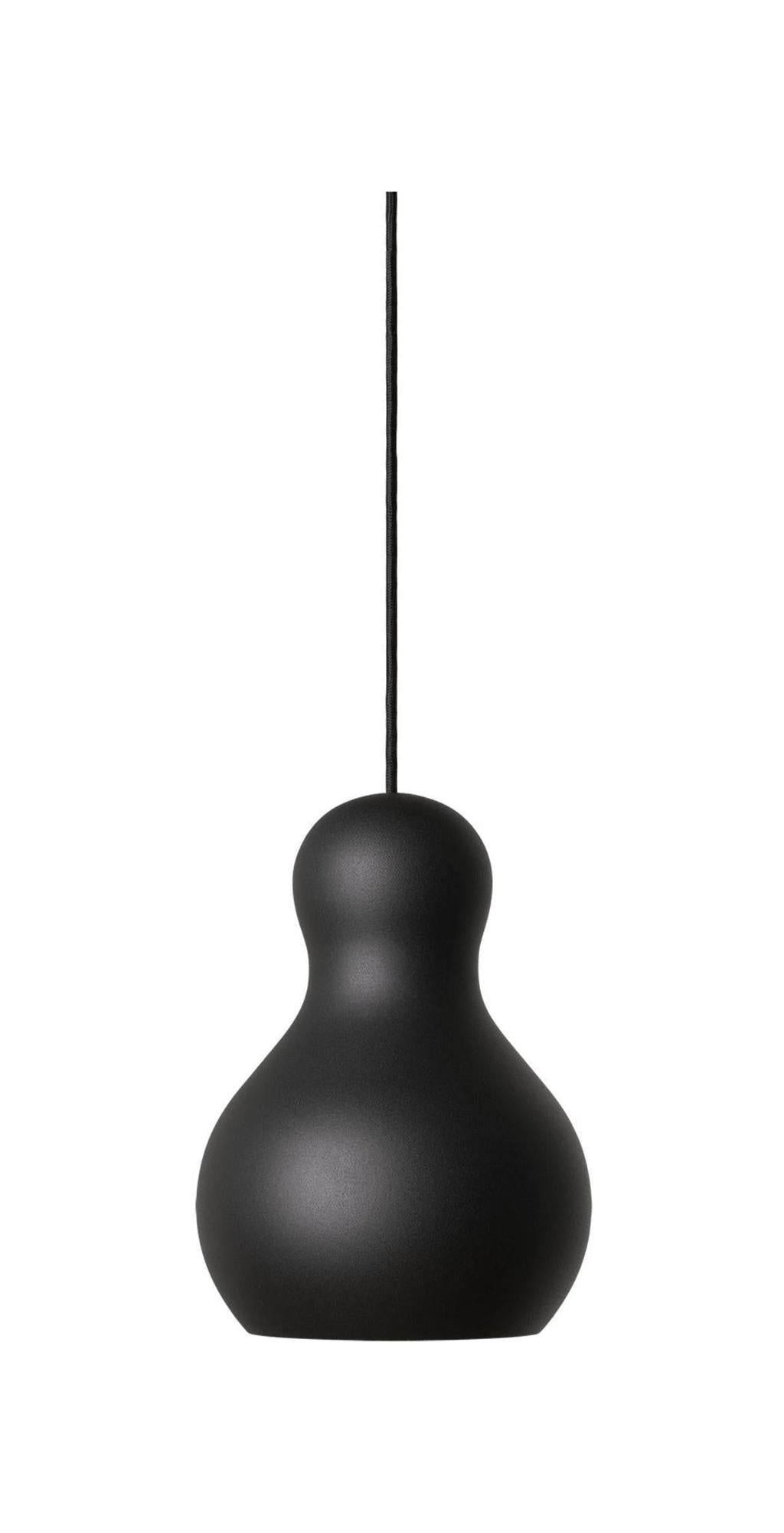 [product_category]-Fritz Hansen Calabash Suspension Lamp ø22 Cm, Black Meteor-Fritz Hansen-P2-pendant-black22-FRI-1