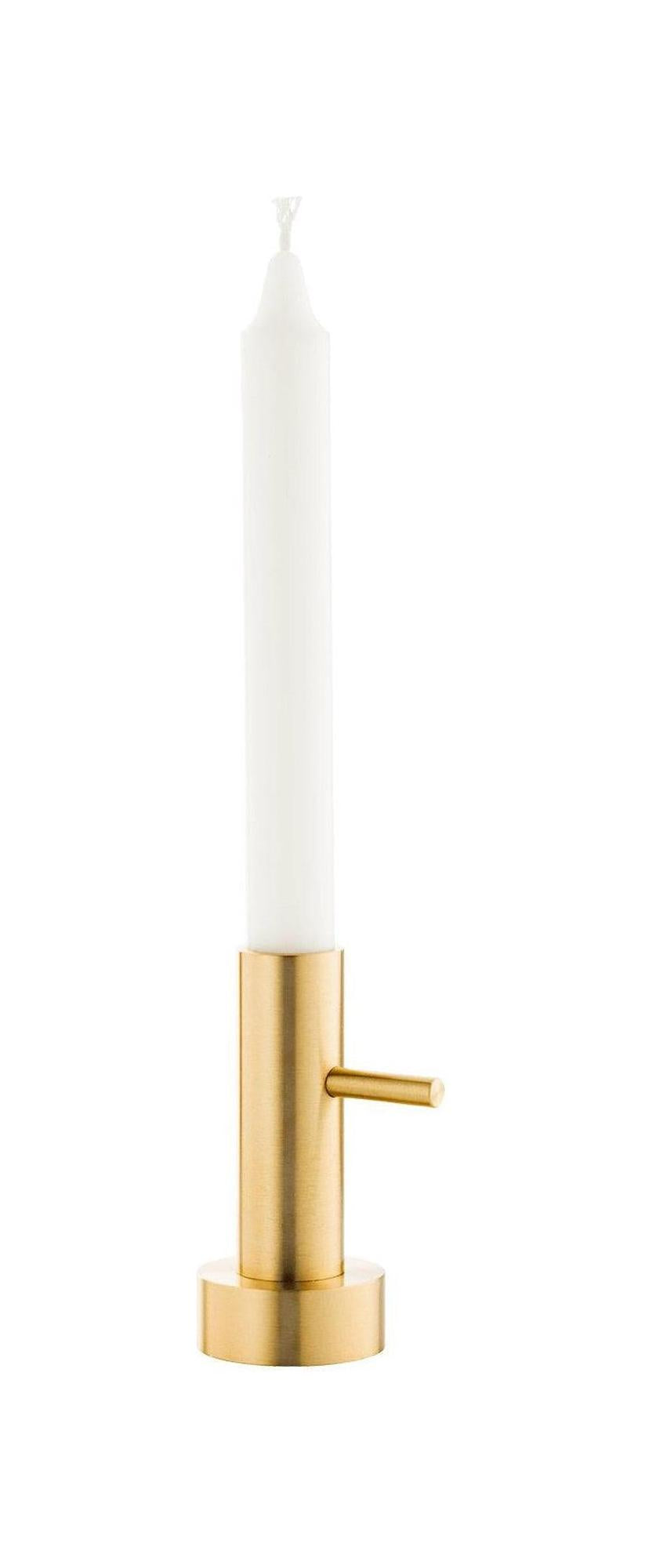 [product_category]-Fritz Hansen Candleholder Single #1, Brass-Fritz Hansen-5704890400920-840092-FRI-1