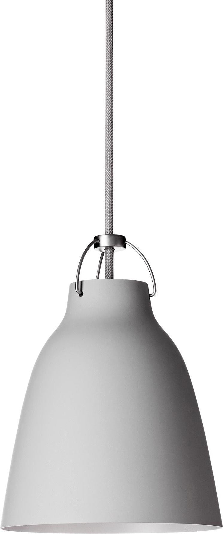 [product_category]-Fritz Hansen Caravaggio Pendulum ø16,5 Cm, Matt Light Grey-Fritz Hansen-5702370331122-14033112-FRI-1