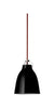 Fritz Hansen Caravaggio™ Pendulum ø40 Cm, Black/Red