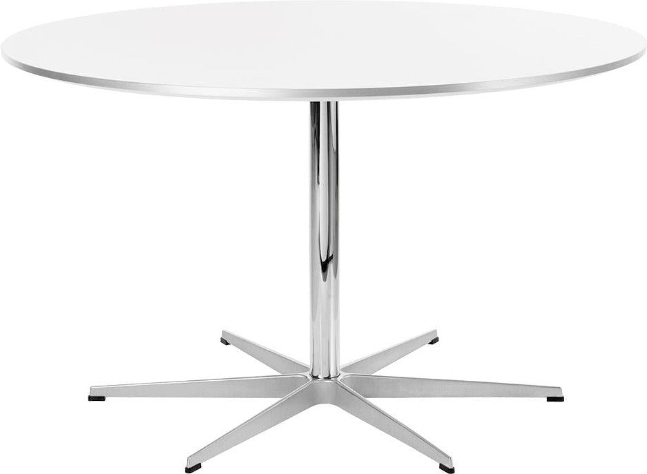 [product_category]-Fritz Hansen Circular Table ø120 Cm, White Laminate-Fritz Hansen-A825-white-FRI-1