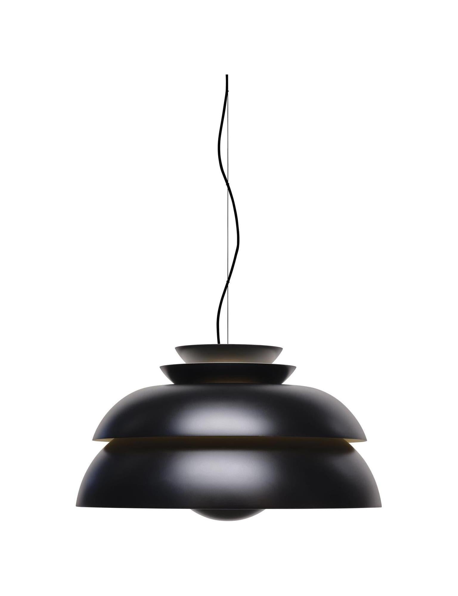 [product_category]-Fritz Hansen Concert Suspension Lamp Black Matt, ø55 Cm-Fritz Hansen-5702370001001-14721908-FRI-1