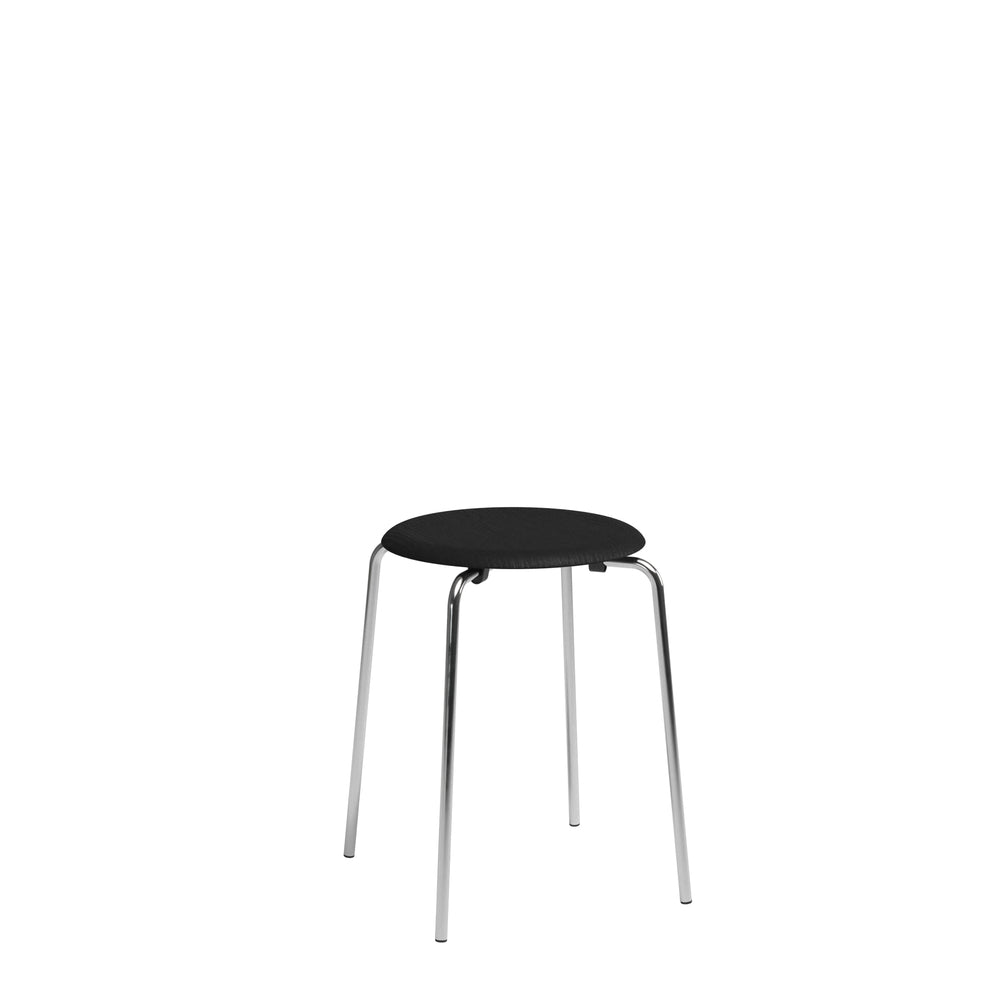 [product_category]-Fritz Hansen Dot Stool, Colored Veneer Ash Black/Chrome Base-Fritz Hansen-5702370002169-840128-FRI-1