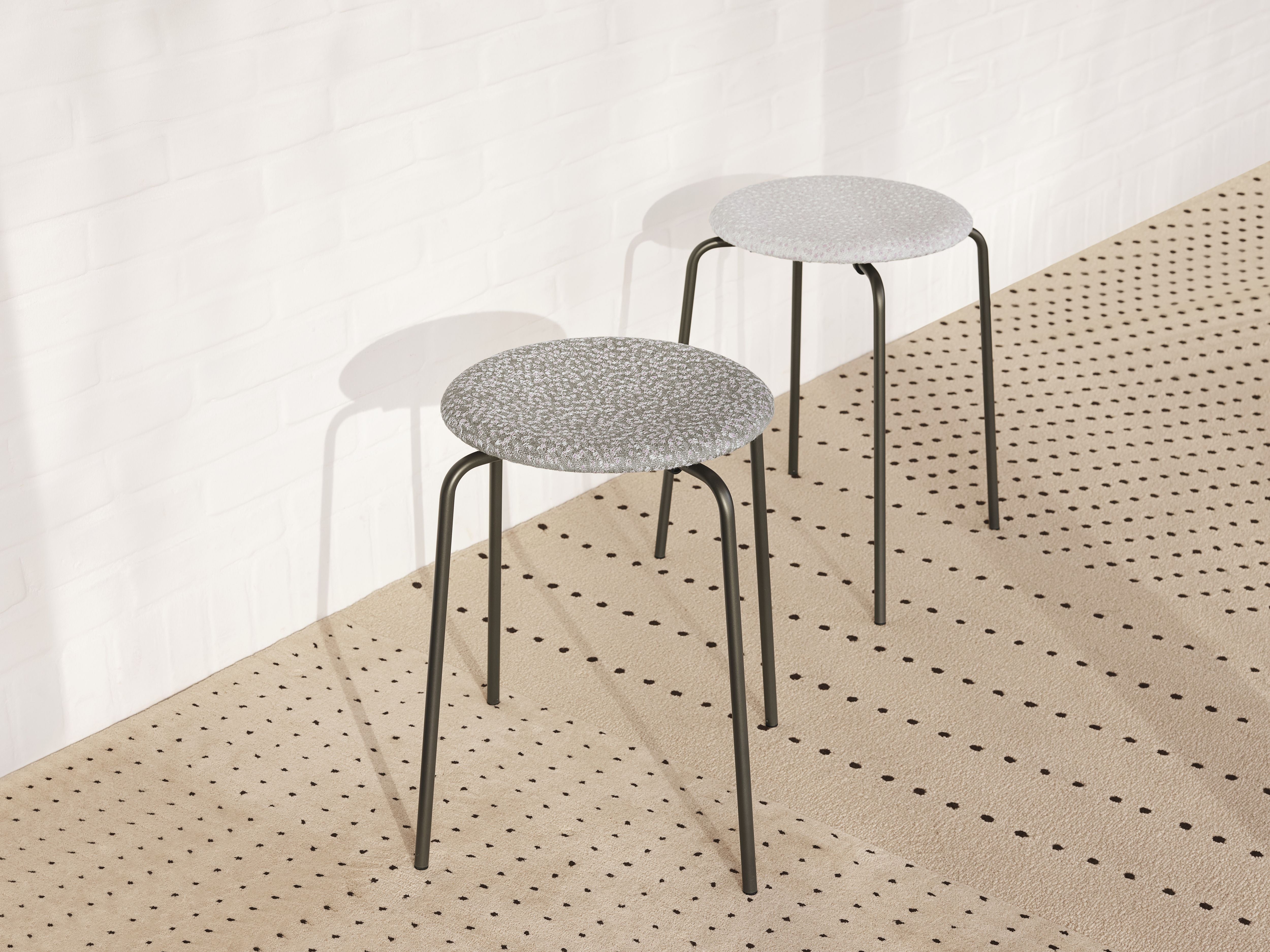 [product_category]-Fritz Hansen Dot Stool, Ria 241/Warm Graphite-Fritz Hansen-5704890401132-840113-FRI-4