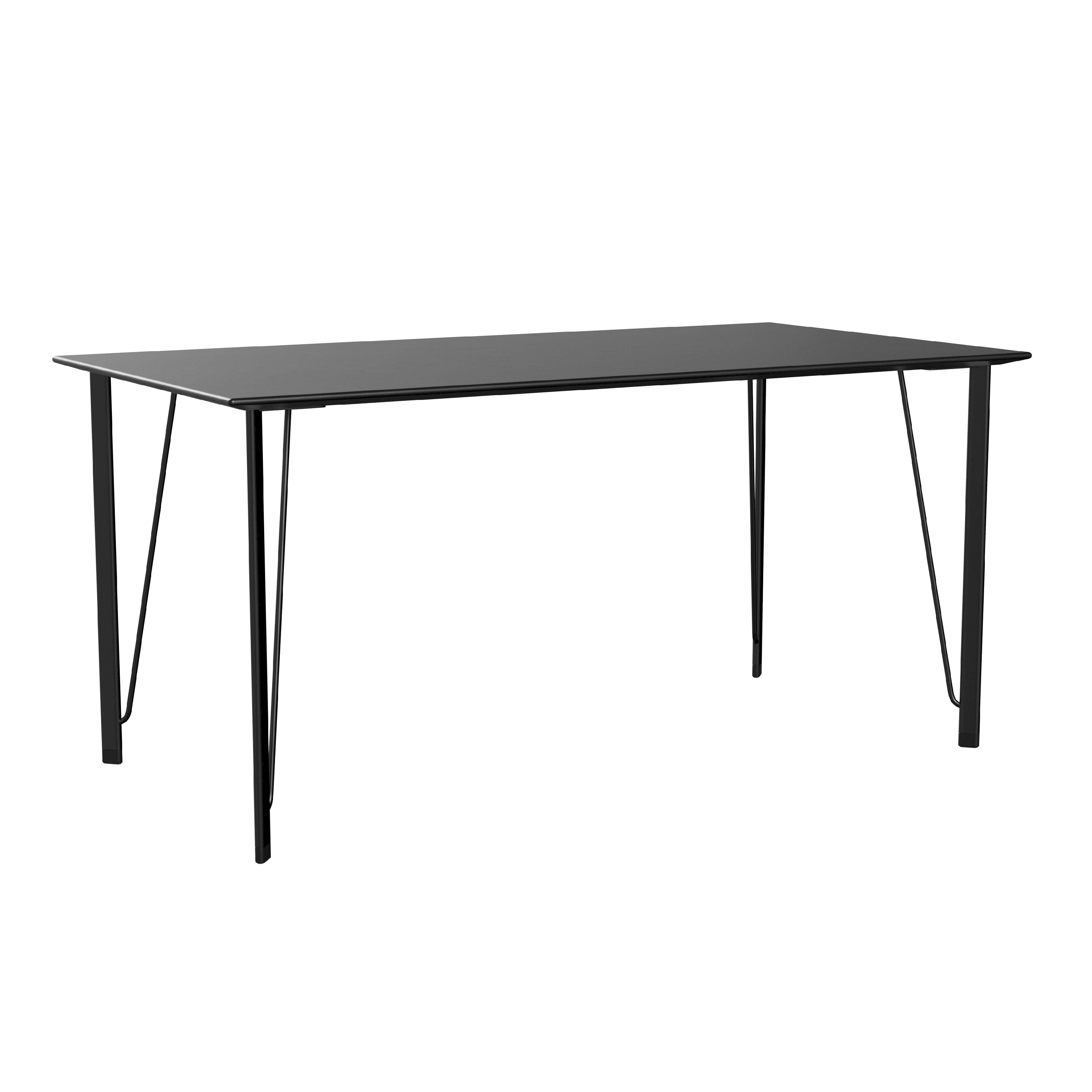 [product_category]-Fritz Hansen Fh3605 Desk, Black/Black Colored Ash-Fritz Hansen-3605DE-ASH-BLACKPOWDER-FRI-2