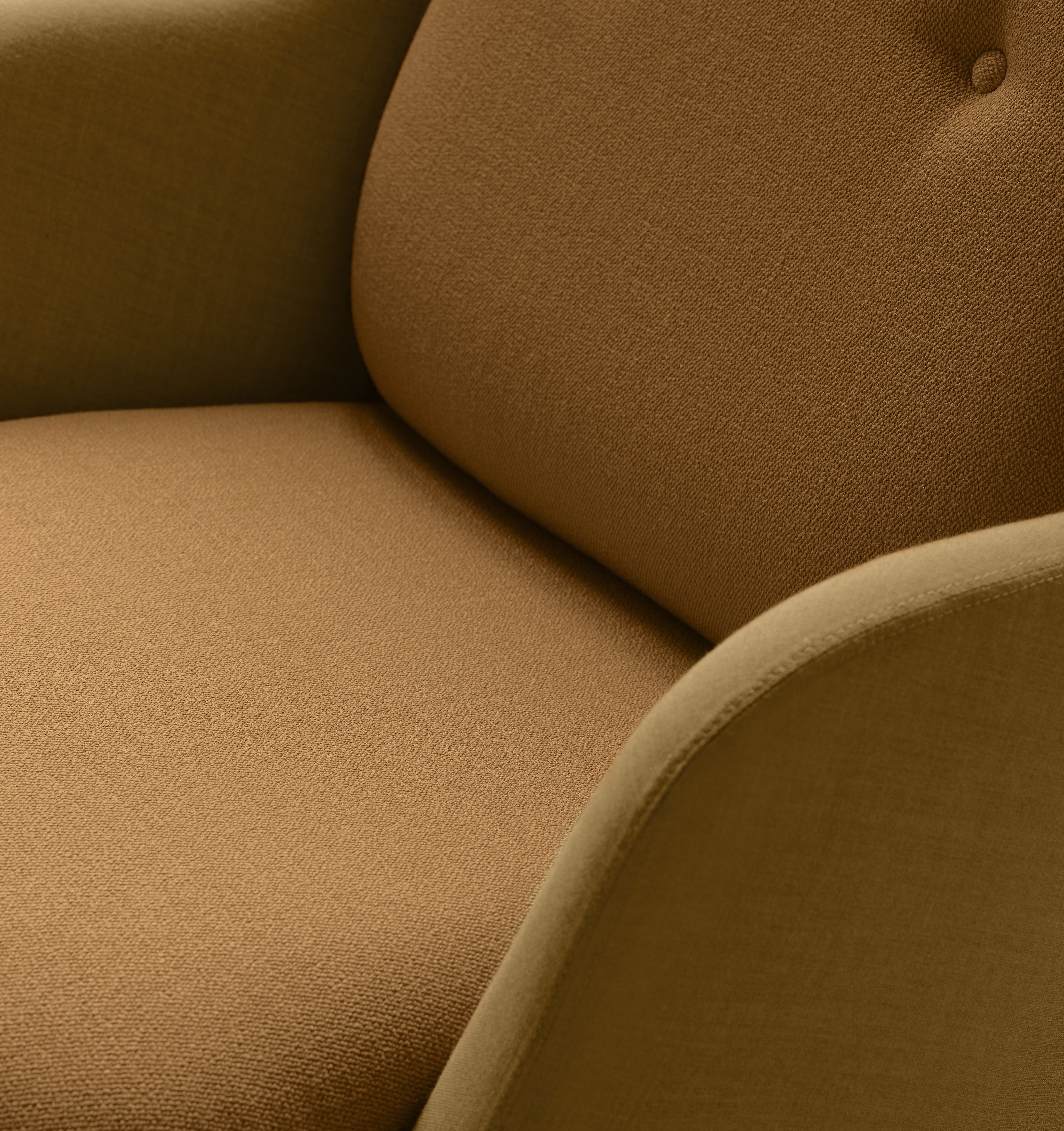 [product_category]-Fritz Hansen Fri Lounge Chair Aluminium, Burnt Yellow-Fritz Hansen-JH4-Remix422-Vidar427-FRI-2