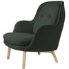 Fritz Hansen Fri™ Lounge Chair Wood, Balder Dark Green