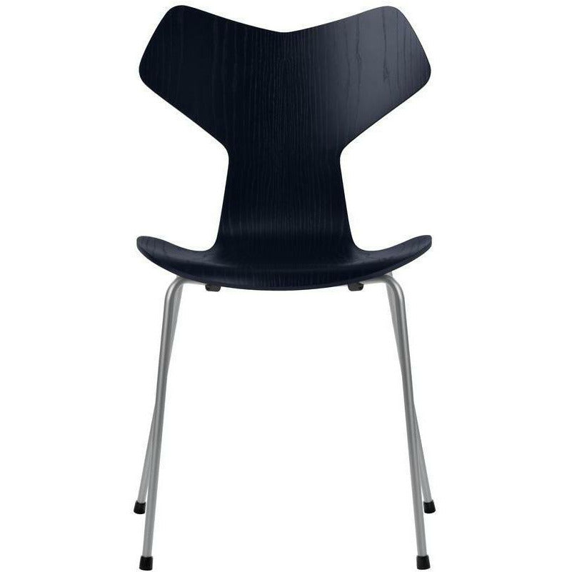 [product_category]-Fritz Hansen Grand Prix Chair Colored Ash Midnight Blue Bowl, Silver Grey Base-Fritz Hansen-3130-FARVET-MIDNIGHT-SILVER-FRI-1