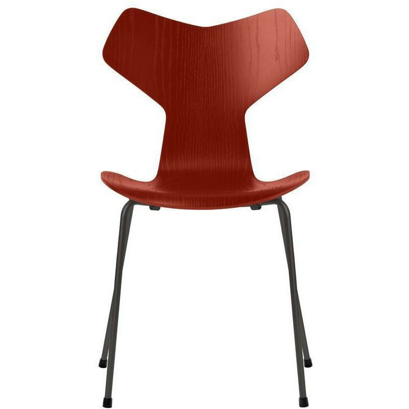 [product_category]-Fritz Hansen Grand Prix Chair Colored Ash Venetian Red Bowl, Warm Graphite Base-Fritz Hansen-3130-FARVET-VENETIAN-WARM-FRI-1