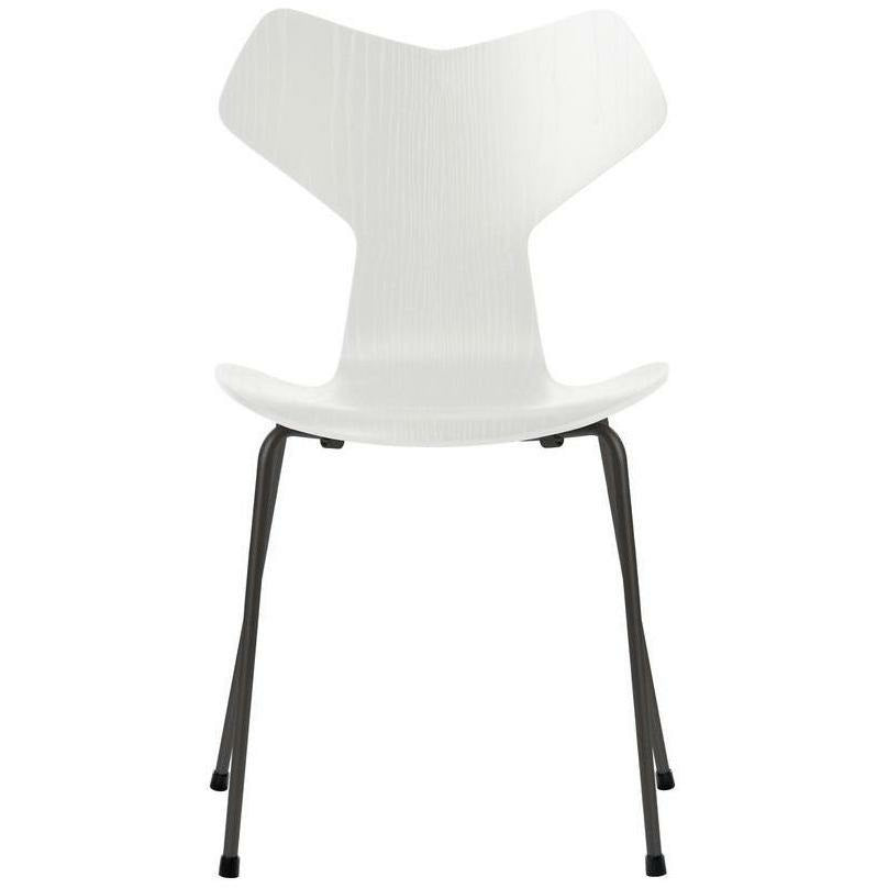 [product_category]-Fritz Hansen Grand Prix Chair Colored Ash White Shell, Warm Graphite Base-Fritz Hansen-3130-FARVET-HVID-WARM-FRI-1