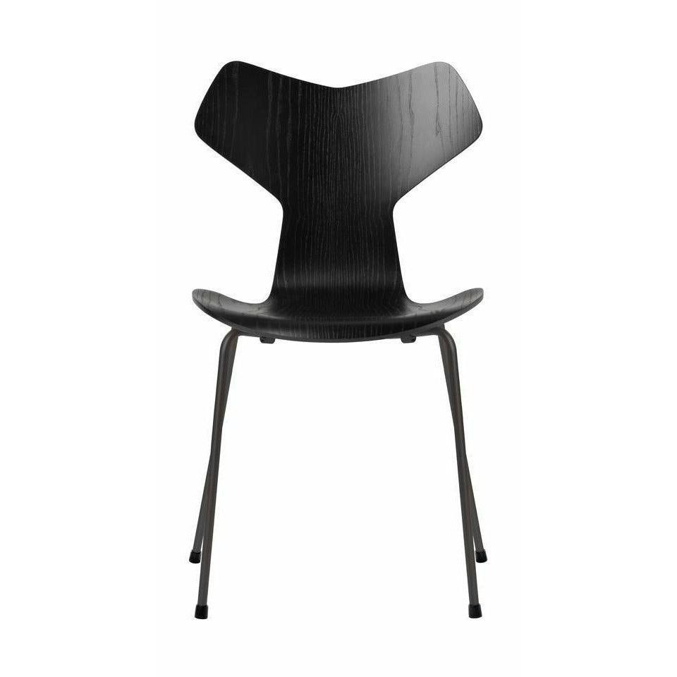 [product_category]-Fritz Hansen Grand Prix Chair Dyed Ash Black Shell, Warm Graphite Base-Fritz Hansen-3130-FARVET-SORT-WARM-FRI-1