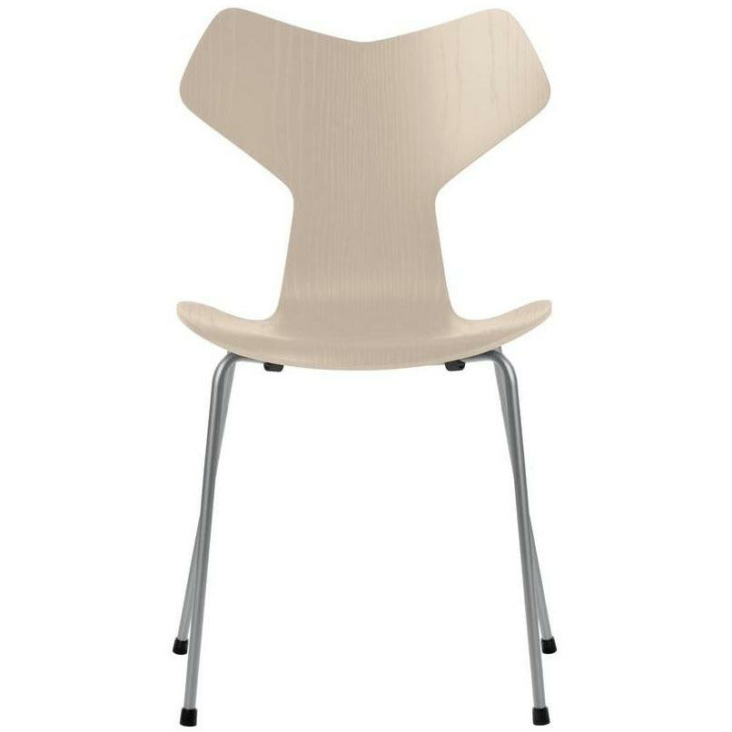 [product_category]-Fritz Hansen Grand Prix Chair Dyed Ash Light Beige Bowl, Silver Grey Base-Fritz Hansen-3130-FARVET-LIGHT-SILVER-FRI-1