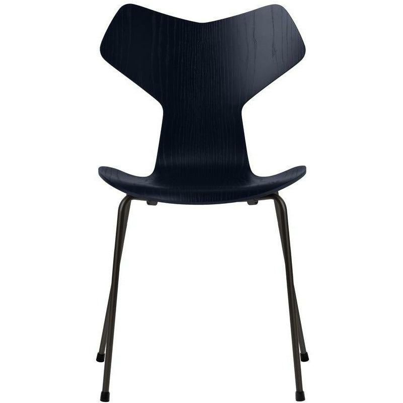 [product_category]-Fritz Hansen Grand Prix Chair Dyed Ash Midnight Blue Bowl, Black Base-Fritz Hansen-3130-FARVET-MIDNIGHT-SORT-FRI-1