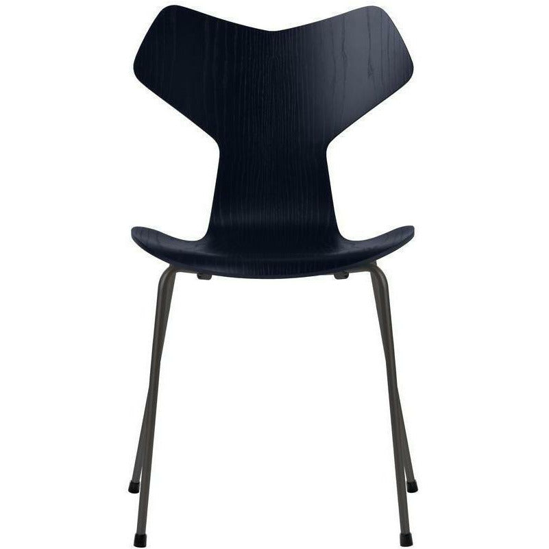 [product_category]-Fritz Hansen Grand Prix Chair Dyed Ash Midnight Blue Bowl, Warm Graphite Base-Fritz Hansen-3130-FARVET-MIDNIGHT-WARM-FRI-1