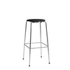 Fritz Hansen High Dot™ Bar Stool, Colored Veneer Ash Black/Chrome Base