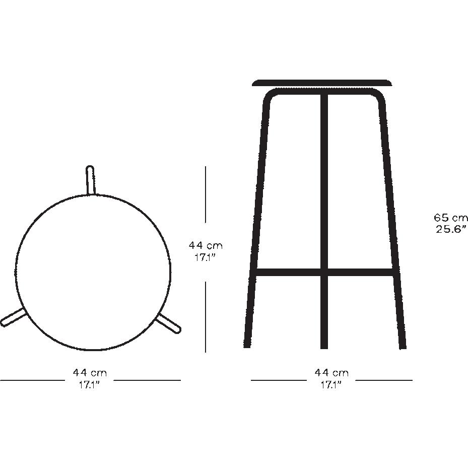 [product_category]-Fritz Hansen High Dot Bar Stool, Lava Leather-Fritz Hansen-840108-FRI-4