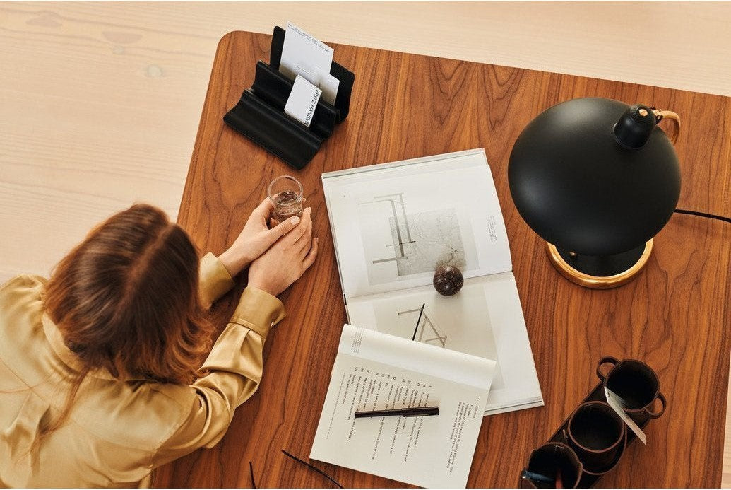 [product_category]-Fritz Hansen Home Office Wave Desk Organiser, Black-Fritz Hansen-5704890403600-840360-FRI-1