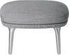 Fritz Hansen Jh11 Ro™ Footstoll Aluminium, Hallingdal Grey/ Canvas Grey