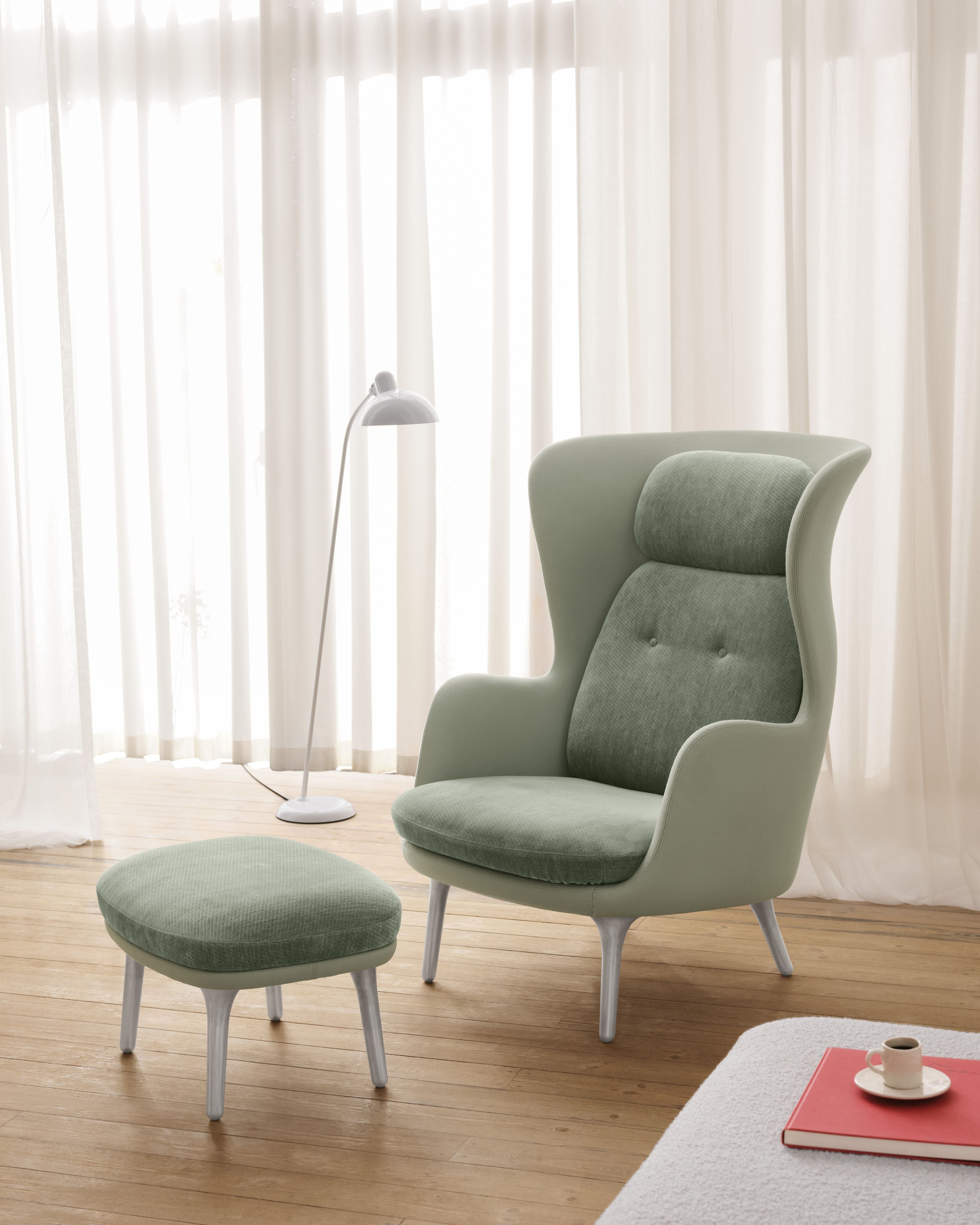 [product_category]-Fritz Hansen Jh11 Ro Footstoll Aluminium, Mint Green-Fritz Hansen-JH11-Steelcut935-Nabis0023-FRI-2
