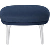 Fritz Hansen Jh11 Ro™ Footstoll Aluminium, Mood Blue/ Canvas Blue