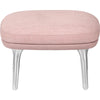 Fritz Hansen Jh11 Ro™ Footstoll Aluminium, Steelcut Pink/ Canvas Pink