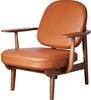 Fritz Hansen Jh97 Fred™ Lounge Chair Dark Stained Oak, Walnut Leather