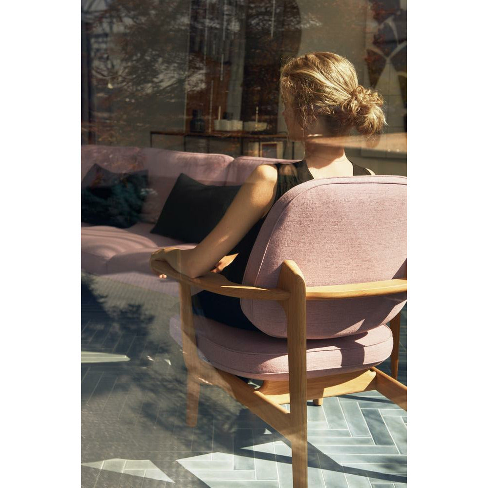 [product_category]-Fritz Hansen Jh97 Fred Lounge Chair Oak, Orange/Red-Fritz Hansen-JH97-CHR-1131-OILEDOAK-FRI-4