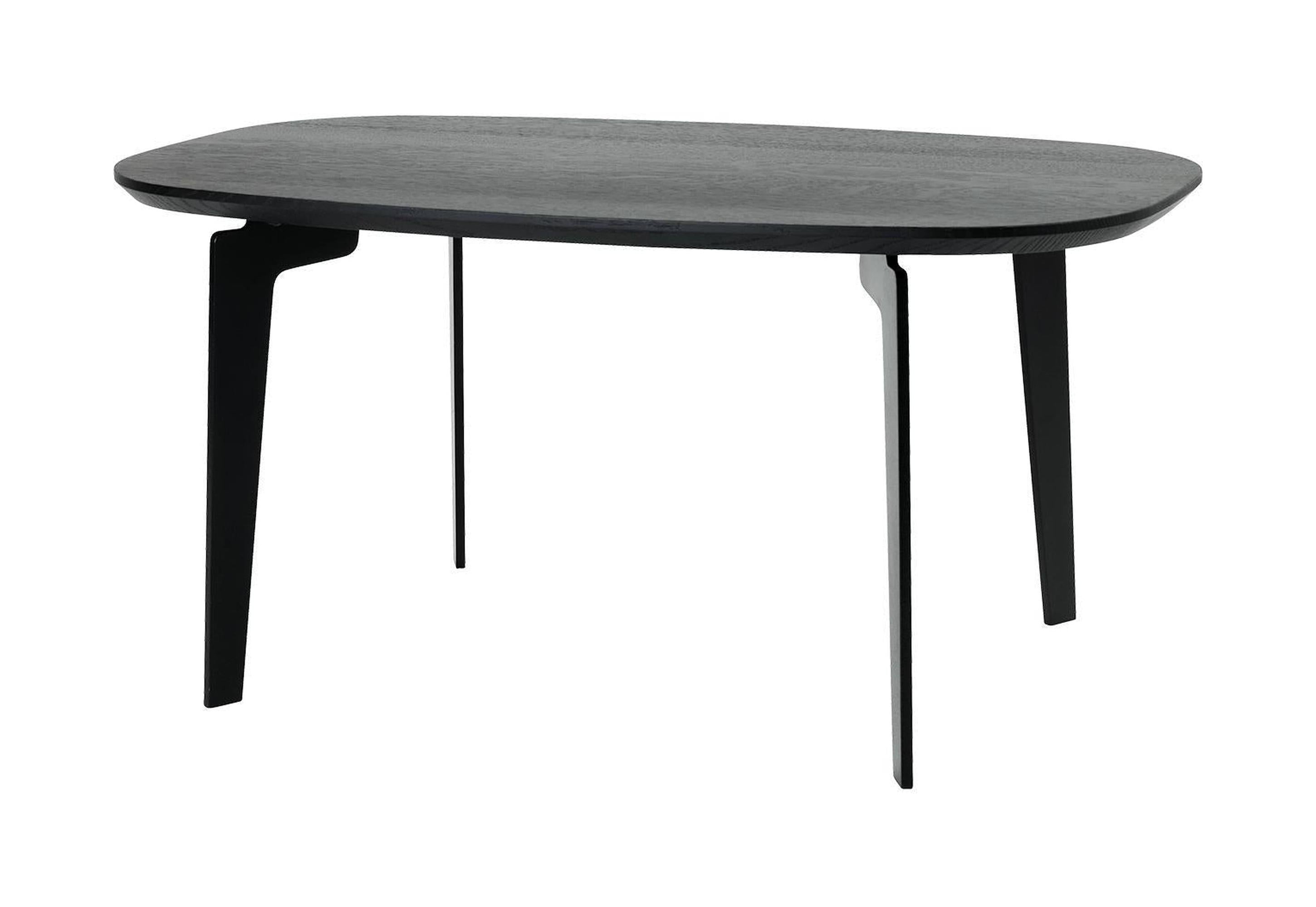 [product_category]-Fritz Hansen Join Coffee Table 130 Cm, Black Lacquered Oak Wood-Fritz Hansen-FH61-black-FRI-1