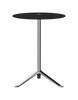 Fritz Hansen Ks12 Little Friend™ Table, Polished Aluminium/Black Laminate