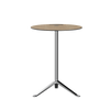 Fritz Hansen Ks12 Little Friend™ Table, Polished Aluminium/Oak Laminate