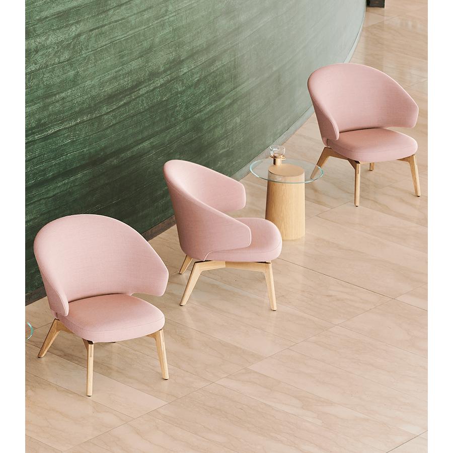 [product_category]-Fritz Hansen Let Lounge Chair, Oak/Chistianshavn Orange Red-Fritz Hansen-SH200-CHRISTIANSHAVN1131-EG-FRI-4