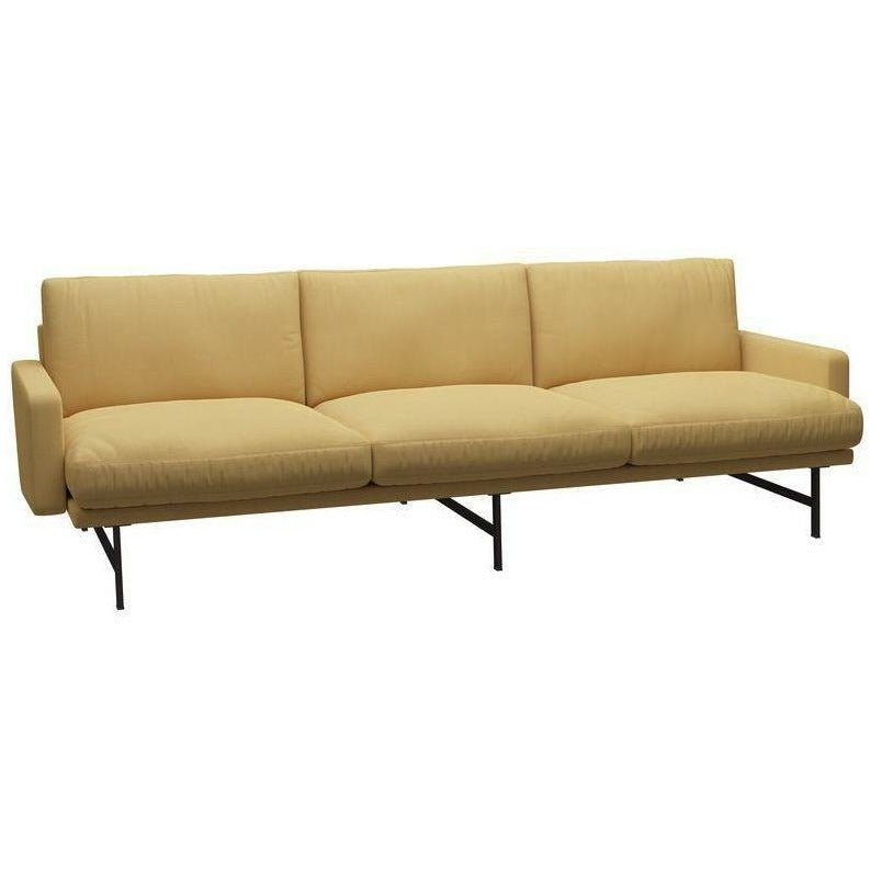 [product_category]-Fritz Hansen Lissoni Sofa Fabric 3 Seater, Brown Bronze/Yellow Christianshavn 1110-Fritz Hansen-PL113S-Christianshavn-1110-Brown-Bronze-FRI-1